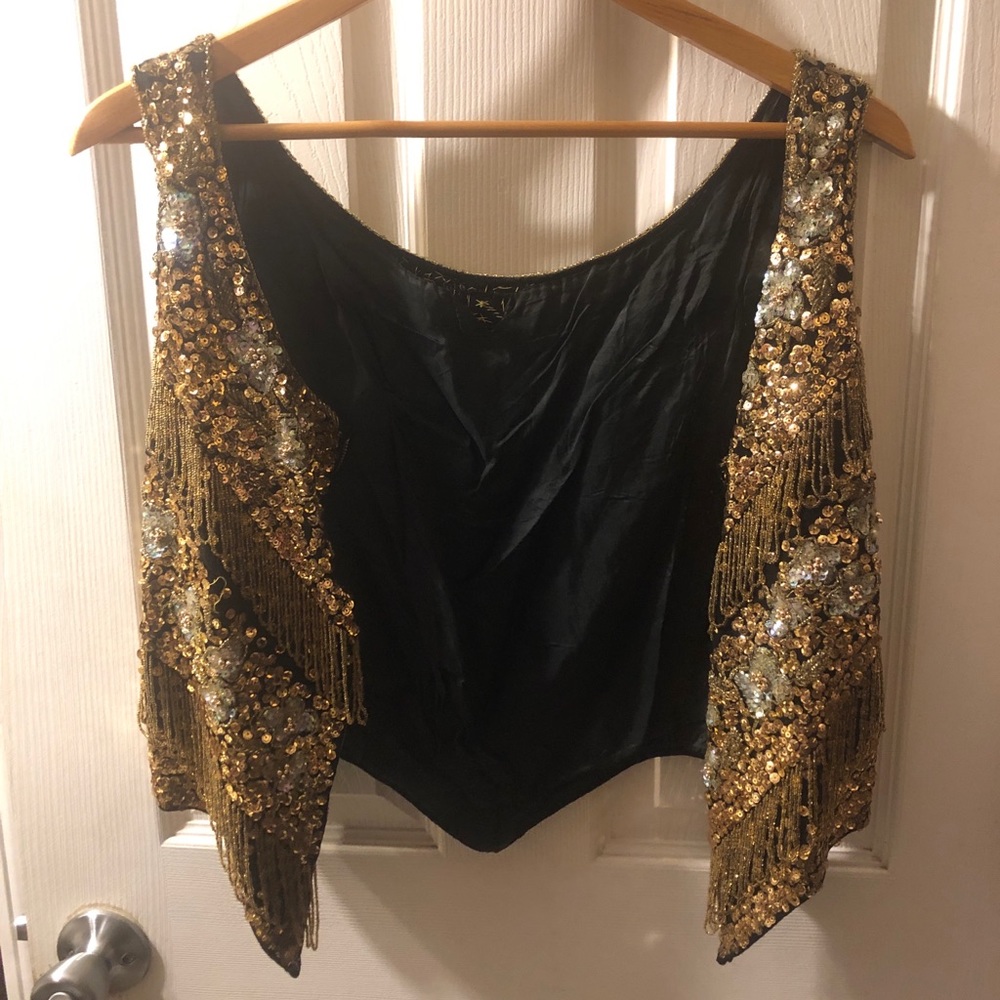 Rare Vintage Sigals Park Avenue Beaded top